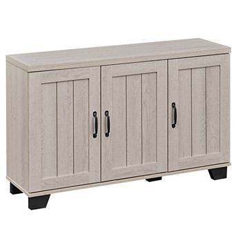 Costway 3-Door Buffet Sideboard Storage Credenza Cabinet Console Adjustable Shelf