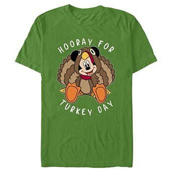 Men's Disney's Mickey Mouse Hooray For Turkey Day Graphic Tee