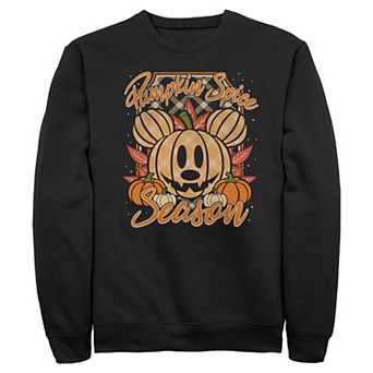 Men's Disney's Mickey Mouse Pumpkin Spice Season Fleece Sweatshirt