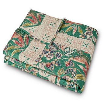 Greenland Home Fashions Kaia Floral Throw Blanket