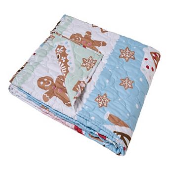 Greenland Home Fashions Gingerbread Lane Throw Blanket
