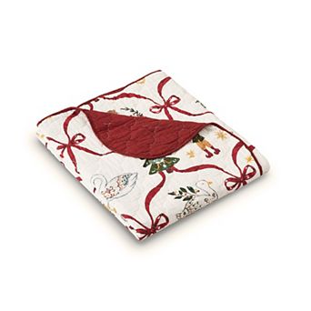 Greenland Home Fashions 12 Days of Christmas Throw Blanket