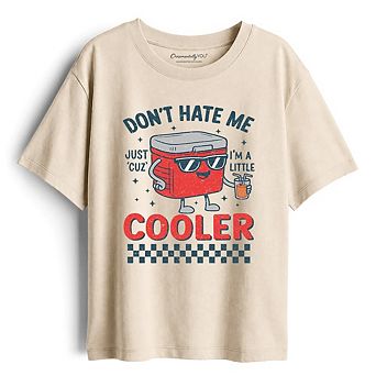 Don't Hate Me Cuz I'm A Little Cooler Kids T-Shirt, Funny Cool Summer Tee for Youth