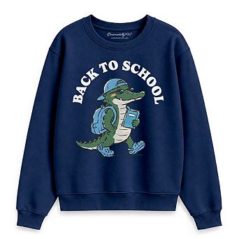 Alligator Back to School Sweatshirt, Cool Sweater for Teachers or Student