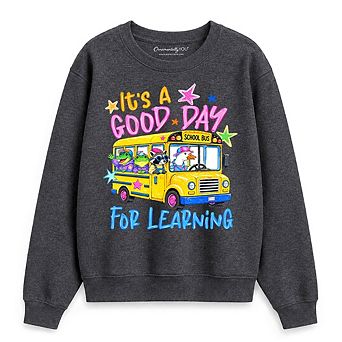 School Bus Good Day for Learning Sweatshirt, Funny Back to School Sweater
