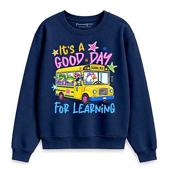 School Bus Good Day for Learning Sweatshirt, Funny Back to School Sweater