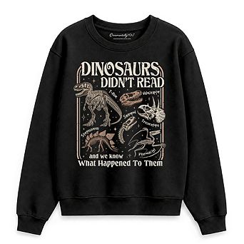 Dinosaurs Didn’t Read Sweatshirt, Funny Sweater for Book Lover and Librarian