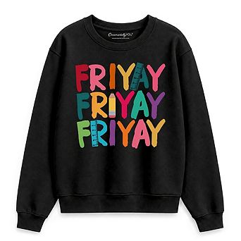 Friday Teacher Sweatshirt, Friyay Weekend Vibes Sweater