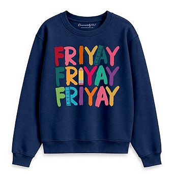 Friday Teacher Sweatshirt, Friyay Weekend Vibes Sweater