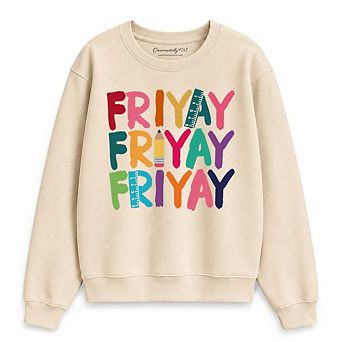 Friday Teacher Sweatshirt, Friyay Weekend Vibes Sweater