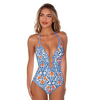 Women's Cupshe Plunge Cutout One-Piece Swimsuit