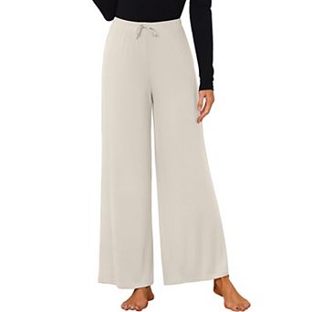 Women Modal Lounge Pants Wide Leg Flowy Pajama Bottoms