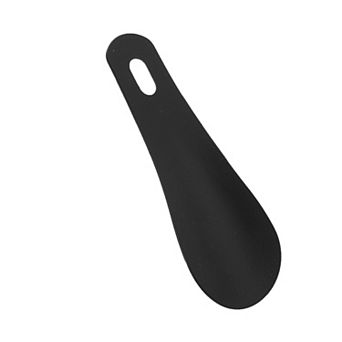 1 pc Mini Portable Black Shoe Spoon Durable Metal Shoe Horn For Pocket Travel Daily Carry Black