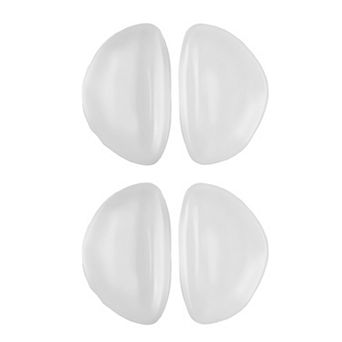 2Pair Elastic Silicone Half Circular Arch Support Insoles Shock Absorbing Foot Pad Clear