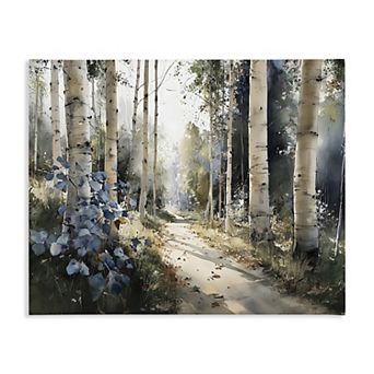 Stupell Home Decor Birch Sunlit Forest Canvas Wall Art