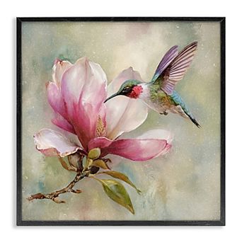 Stupell Home Decor Magnolia Ruby Hummingbird Canvas Wall Art