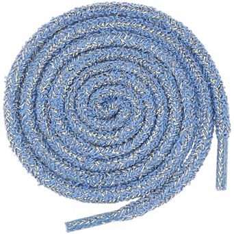 2 Pairs Round Colorful Fashion Shoelaces for Sneakers Gold Wire Bling 55.12"