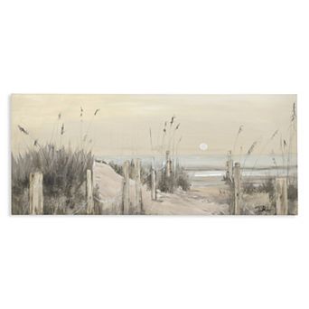 Stupell Home Decor White Moon Over Ocean Canvas Wall Art