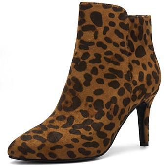 Women's Pointed Toe Stiletto Heel Side Zipper Ankle Booties