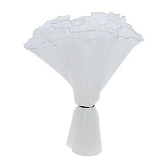 1 pc Faux Pearl Edge Flower Wrapping Paper
