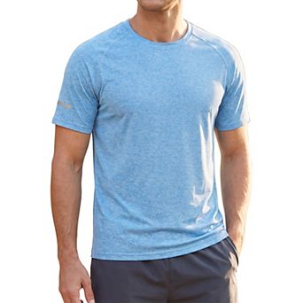 Men's Athletic T-Shirts Short Breathable Sleeve Crew Neck Running