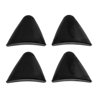 2Pair PU Pointed Toe Toe Plug Insoles Half Size Forefoot Shoe Cushion Pads