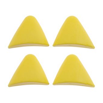 2Pair PU Pointed Toe Toe Plug Insoles Half Size Forefoot Shoe Cushion Pads