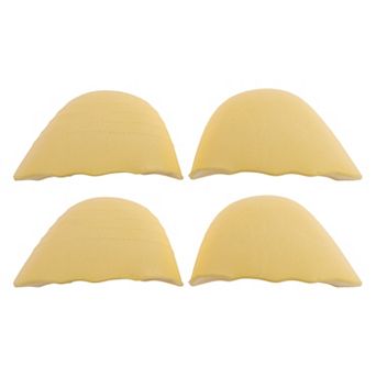 2Pair Round Striped PU Toe Filler Forefoot Shoe Inserts
