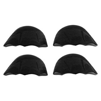 2Pair Round Striped PU Toe Filler Forefoot Shoe Inserts