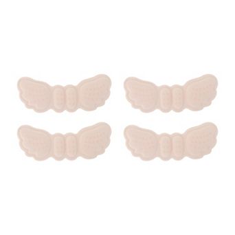 2Pair Wing Designed Heel Cushion Liners Dot Adhesive Anti Rub Heel Inserts