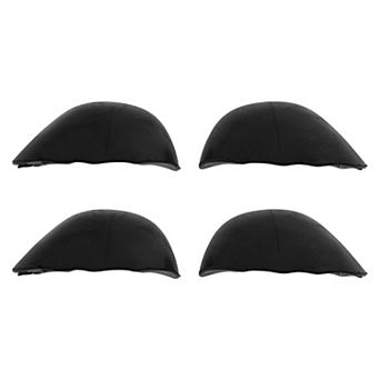 2Pair Solid Round Toe PU Shoe Toe Filler Forefoot Inserts