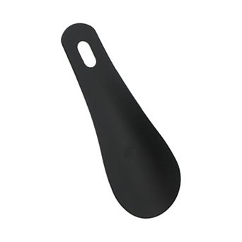 1 pc Metal Shoe Horn Hangable Hole Design Shoe Helper