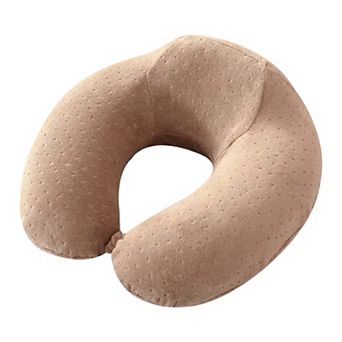 Memory Foam Travel Neck Pillow U Shape Snap Closure for Car