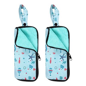 2 pc 8.66'' x 3.94''Umbrella Bag, Water-Absorbent Cover, Portable Storage Case