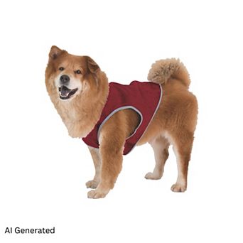 Dog Cooling Vest with Lightweight Breathable Mesh and Reflective Striping for Beach, Hiking, Walking