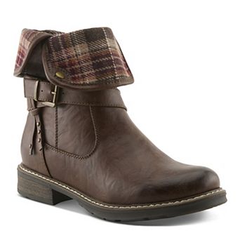 Patrizia Steppette Women's Ankle Boots With Plaid Cuff