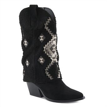 Patrizia Women's Mid-Shaft Boots With Block Heel & Pull-On Design