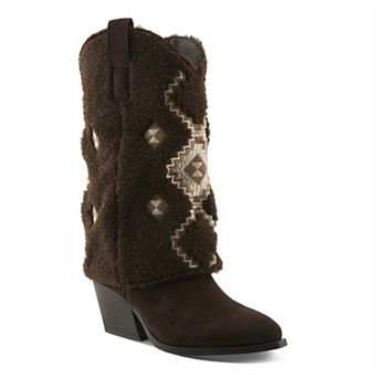 Patrizia Women's Mid-Shaft Boots With Block Heel & Pull-On Design