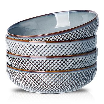 Wabi Sabi Pasta Bowl Plate Set Ceramic Dishwasher Safe