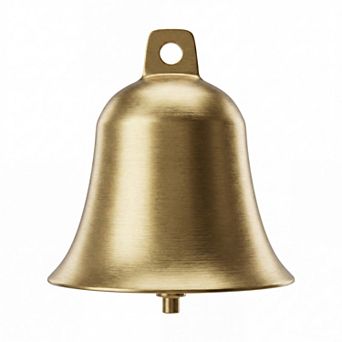 2.6"Lx2.6"Wx2.6"H Brass Round Craft Bells Vintage Hanging Decorative Jingle Bell