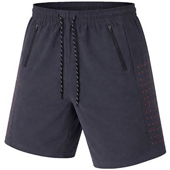 Jump Start Men's Performance Training Shorts With Zipper Pockets