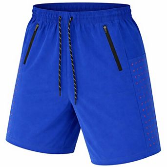 Jump Start Men's Performance Training Shorts With Zipper Pockets