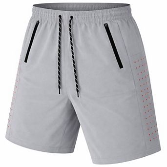 Jump Start Men's Performance Training Shorts With Zipper Pockets