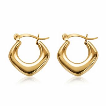 Jewels by Sunaina ARYANA Chunky Hoop Earrings 18K Gold Plated Stainless Steel 1 Inch
