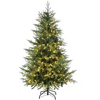 Prelit Christmas Tree 6 Foot Artificial Holiday Tree with 400 LED Lights and 8 Lighting Modes