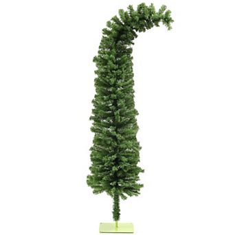 6 Foot Whimsical Pencil Christmas Tree with Bendable Curled Top 400 Tips and Sturdy Metal Base
