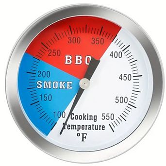 Stainless Steel Temp Gauge, Bbq Charcoal Grill Temperature Gauge, Barbecue Thermometer