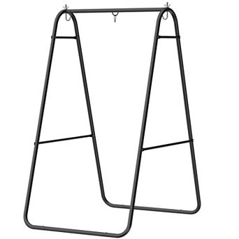 Heavy Duty Solid Steel A Frame Hammock Chair Stand for Hanging Egg Chair Max Load 330 Pounds