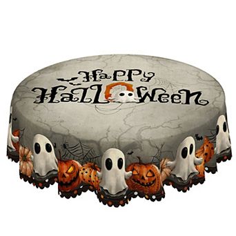 Halloween Print Tablecloth, Washable Reusable Tablecloth Cover, Day of the Dead Decoration