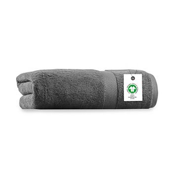 Delara Organic Cotton Luxuriously Plush Bath Sheet GOTS and Oeko-TEX Certified 650 GSM 36x70 Inches